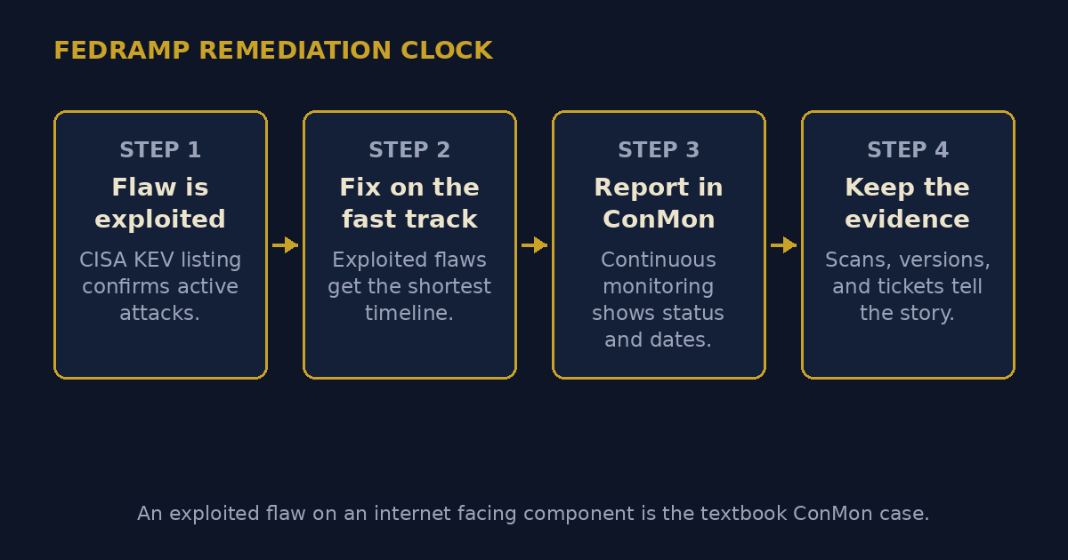 FedRAMP remediation clock diagram